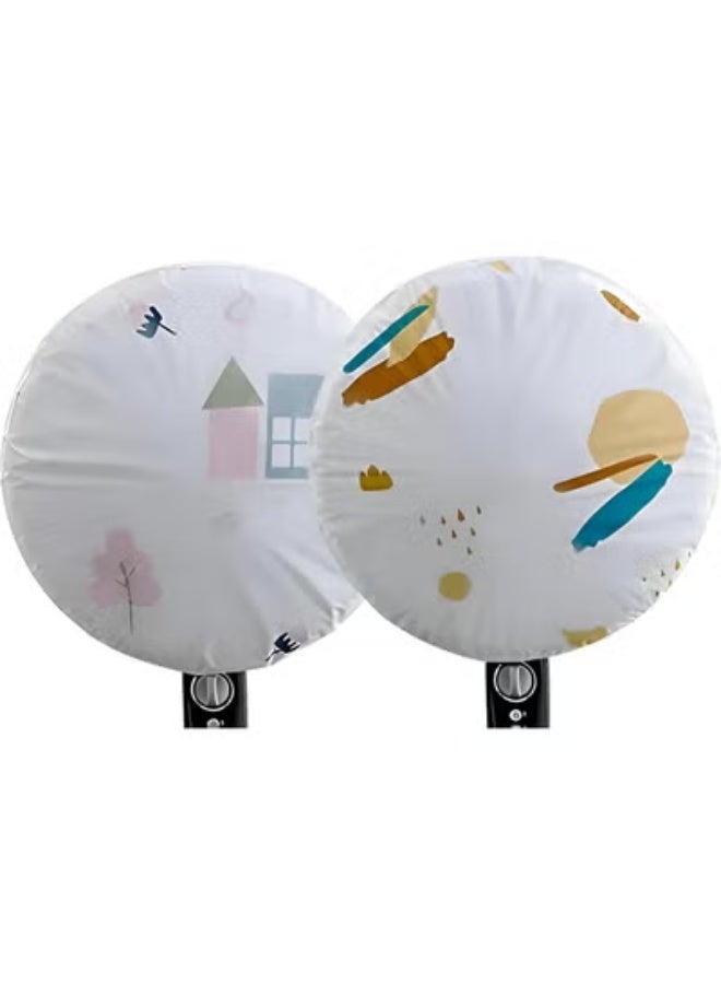 Universal Round Fan Cover for Electric Fans – Dustproof Waterproof Transparent Mesh with Secure Plastic Fit – Easy to Use and Remove, Protects Fans from Dirt and Dust for Home and Office - Image 4